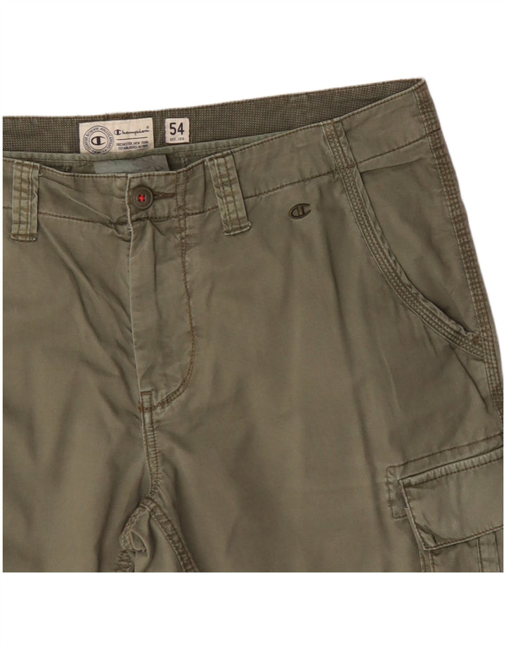 Champion Pantalones cortos cargo para hombre IT 54 2XL W38 Algodón caqui