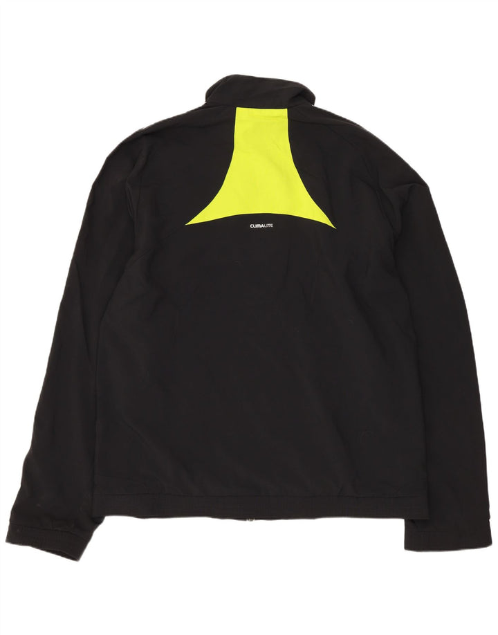 Adidas Mens Climalite Chándal Top Chaqueta UK 40/42 Mediano Negro Poliéster