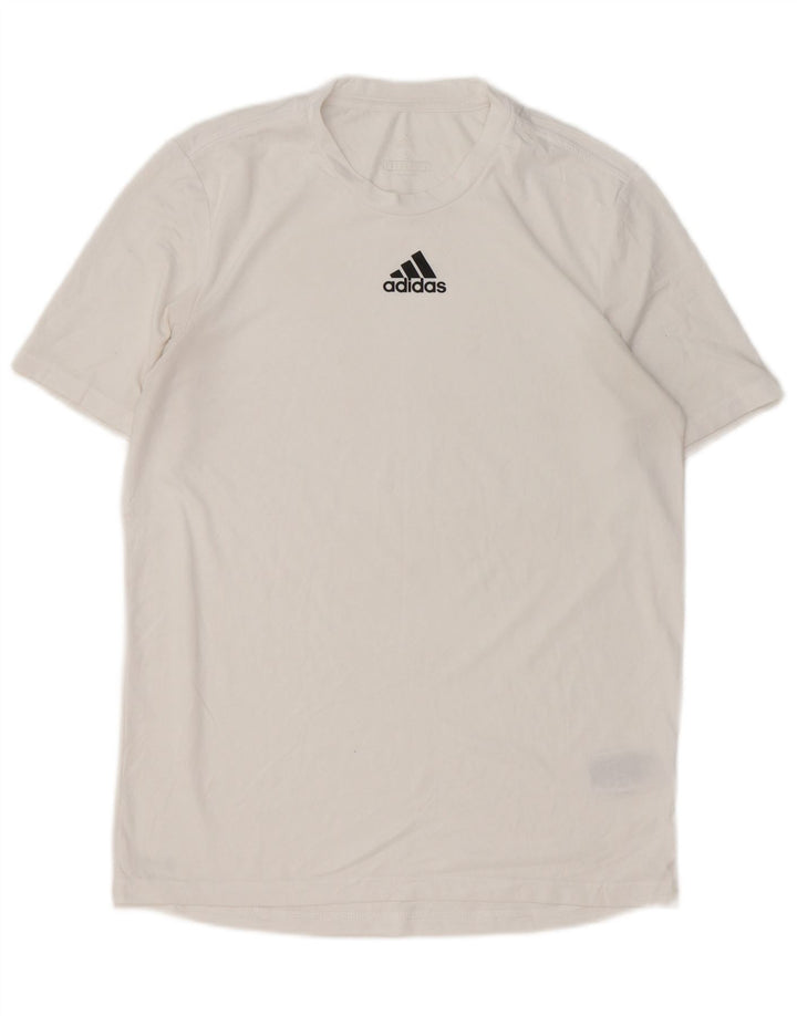 Adidas Hombre Aeroready Camiseta Top Pequeño Blanco Poliéster