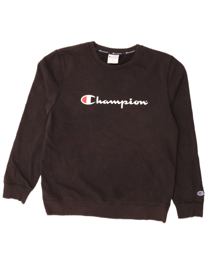Champion Sudadera Gráfica para Hombre Jumper XL Algodón Negro