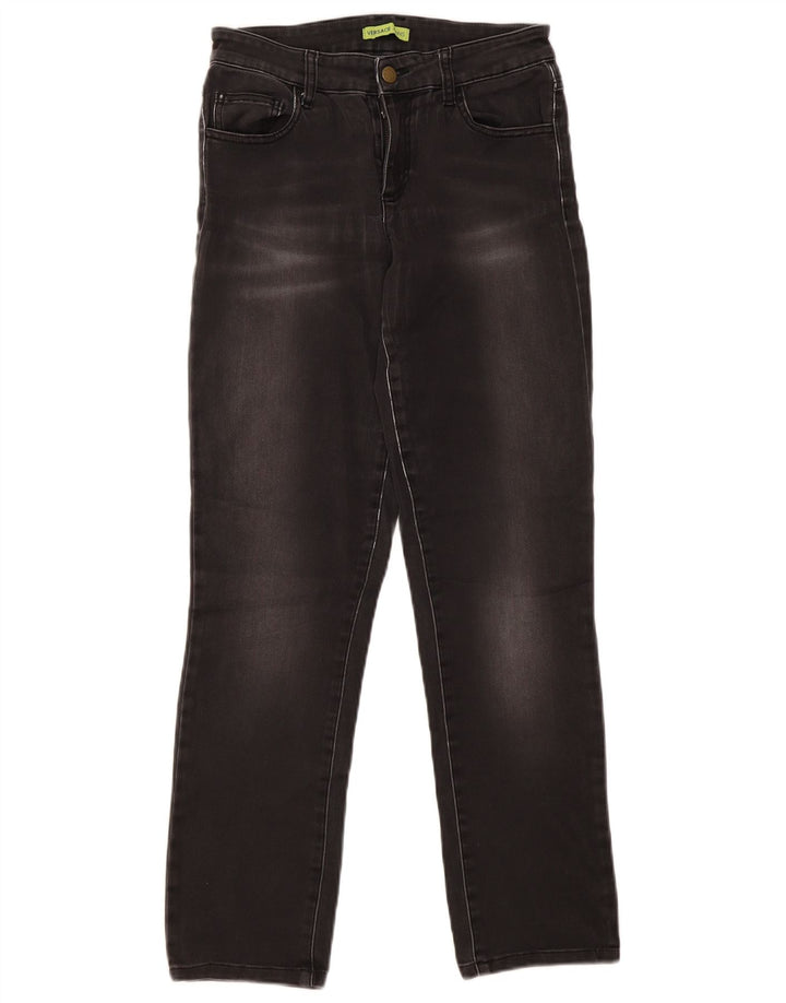 Versace Vaqueros Slim W28 L29 Gris Mujer