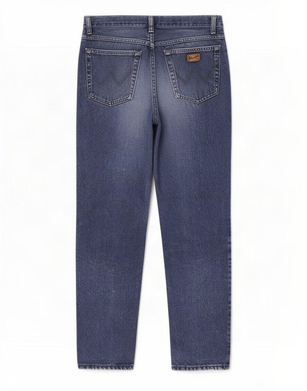 Vaqueros Wrangler Mujer Rectos De Talle Alto W32 L32 Algodón Azul
