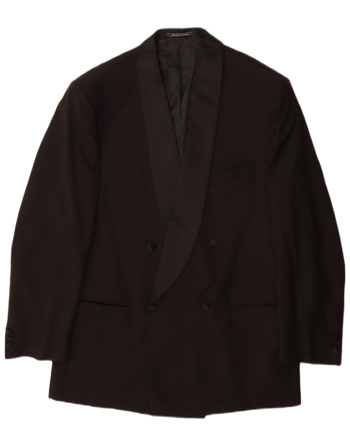 Osvaldo Testa Chaqueta tipo blazer con doble botonadura para hombre UK 40 Large Black