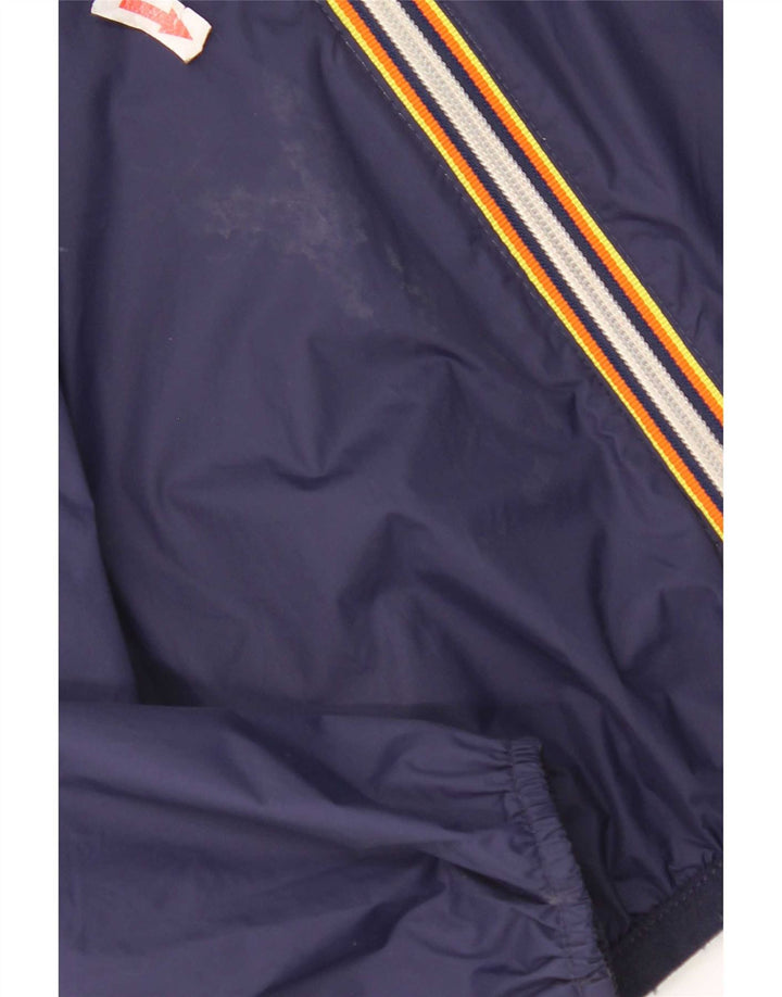 K-Way Chubasquero con capucha para niños 11-12 años Nylon azul marino