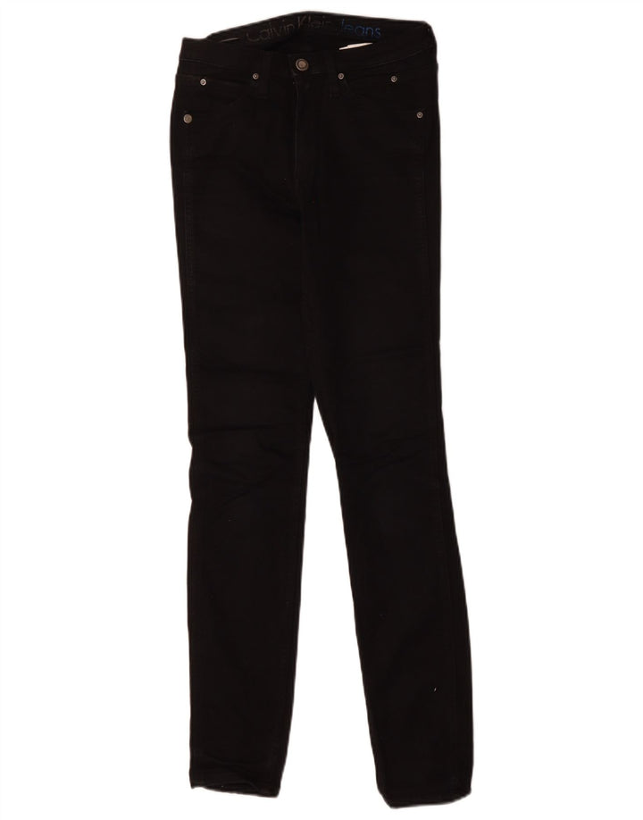 CALVIN KLEIN Vaqueros pitillo para mujer W26 L30 Negro