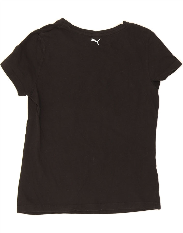 PUMA Womens Graphic T-Shirt Top UK 14 Medium Black Vintage Puma and Second-Hand Puma from Messina Hembry 