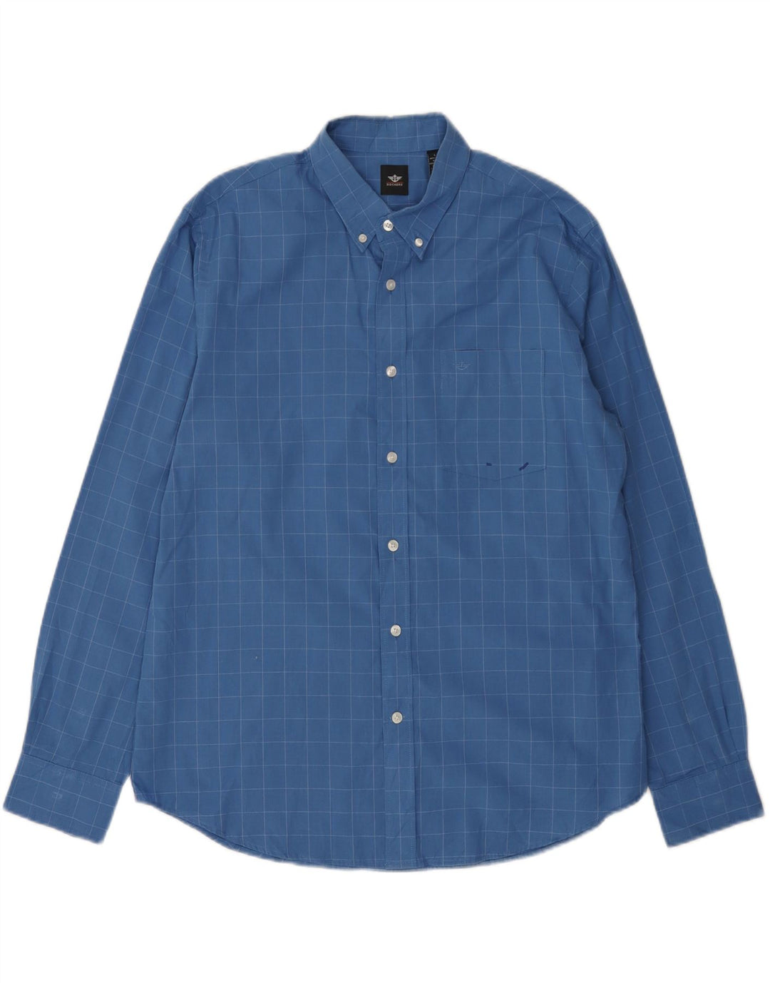 Dockers Camisa De Cuadros Para Hombre De Algodón A Cuadros Azul Grande