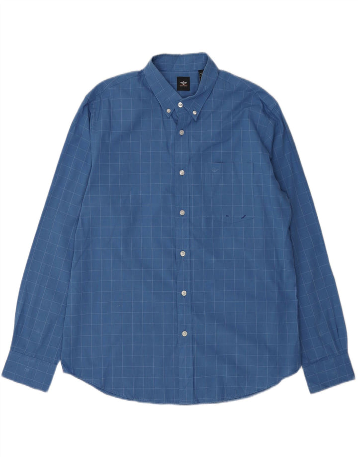 Dockers Camisa De Cuadros Para Hombre De Algodón A Cuadros Azul Grande