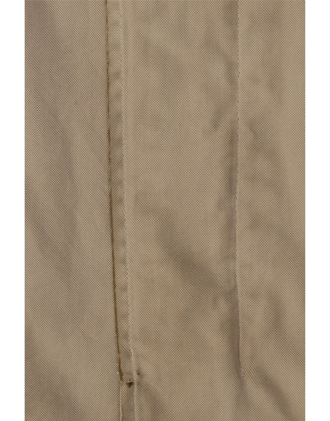 Massimo Dutti Abrigo Hombre EU 40 Grande Caqui Algodón