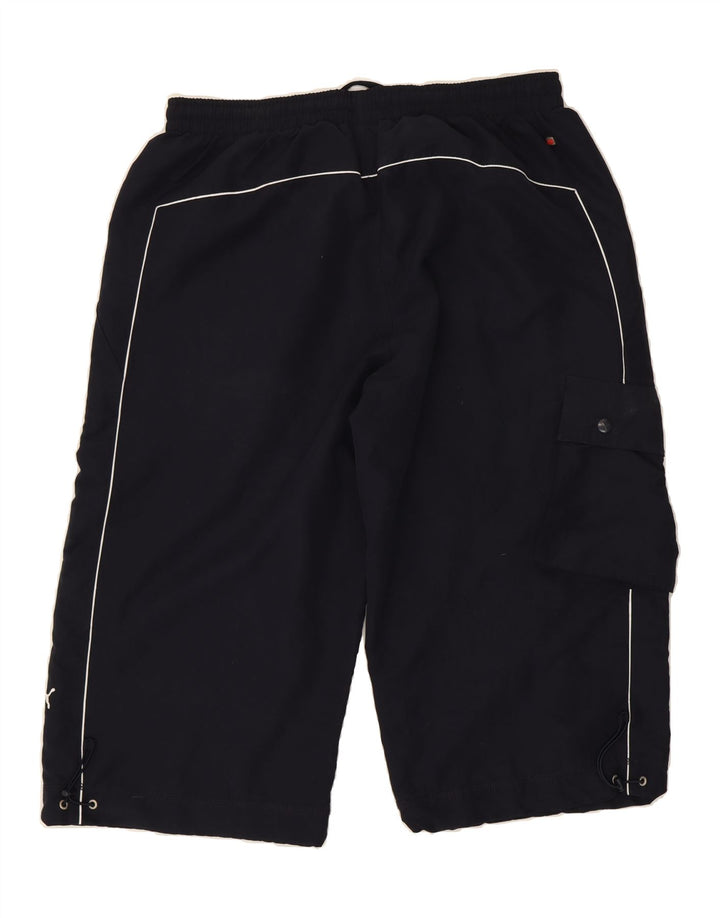 PUMA Mens Bermuda Sport Shorts Large Black Polyester Vintage Puma and Second-Hand Puma from Messina Hembry 