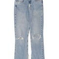 Zara Jeans Rectos Desgastados Mujer EU 40 Medium W30 L30 Azul