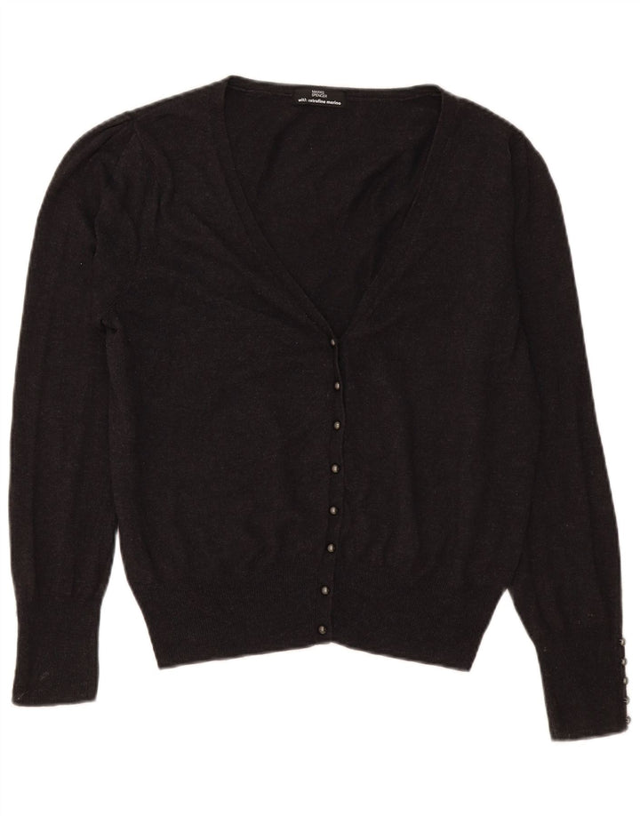 MARKS & SPENCER Suéter tipo cárdigan para mujer UK 46 Viscosa gris grande