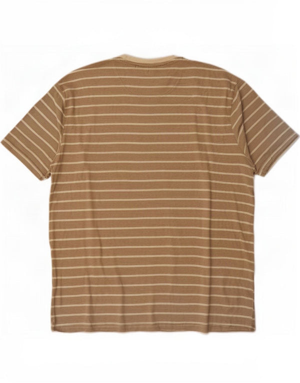 James Pringle Camiseta Hombre Top XL Algodón A Rayas Beige