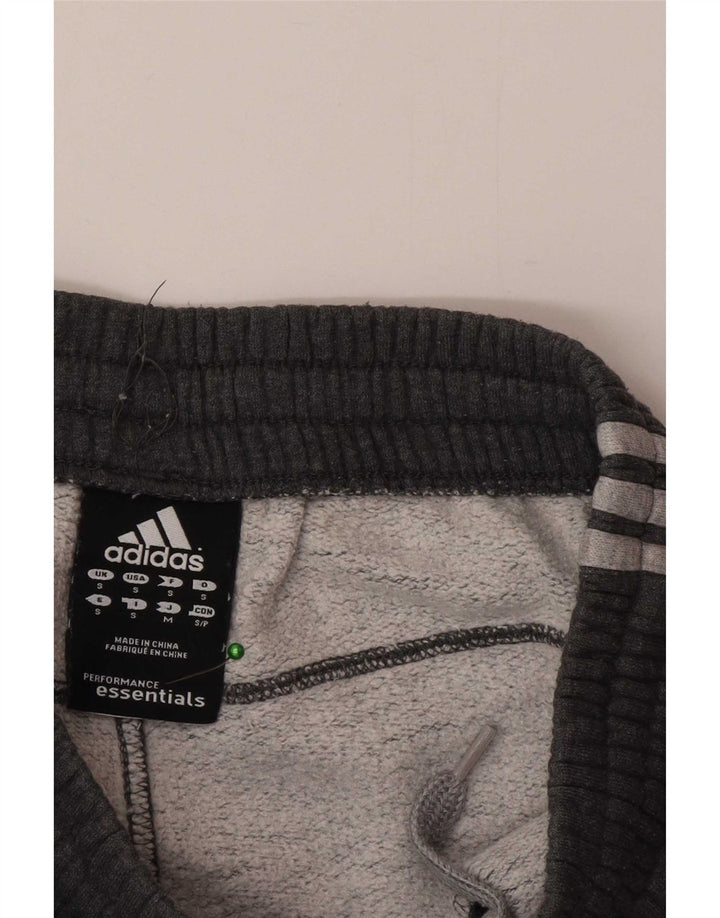 Adidas Hombre Pantalones De Chándal Joggers Pequeño Gris Algodón