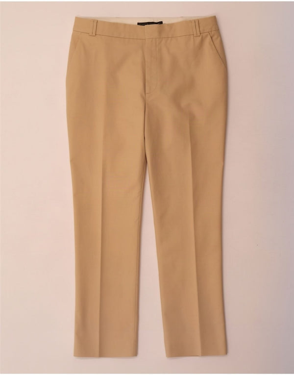 Zara Mujer Pantalón Chino Recto EU 40 Medium W30 L26 Beige