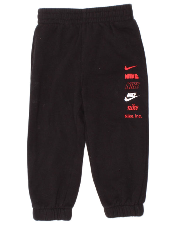 Nike - Pantalones de chándal para bebé, niño, 12-18 meses, color negro
