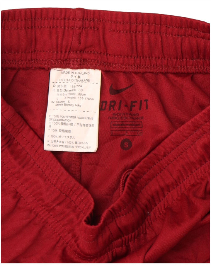 Nike Dri Fit - Pantalones cortos deportivos para hombre (poliéster), color rojo