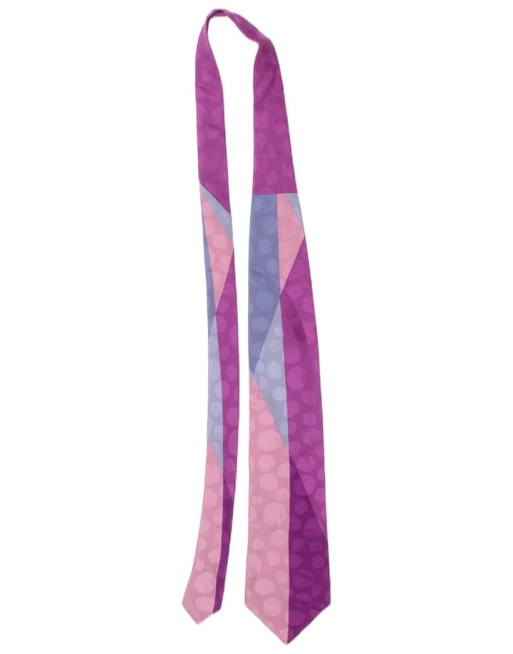 Corbata para hombre Versus By Gianni Versace Talla única Púrpura Colorblock Seda Diseñador