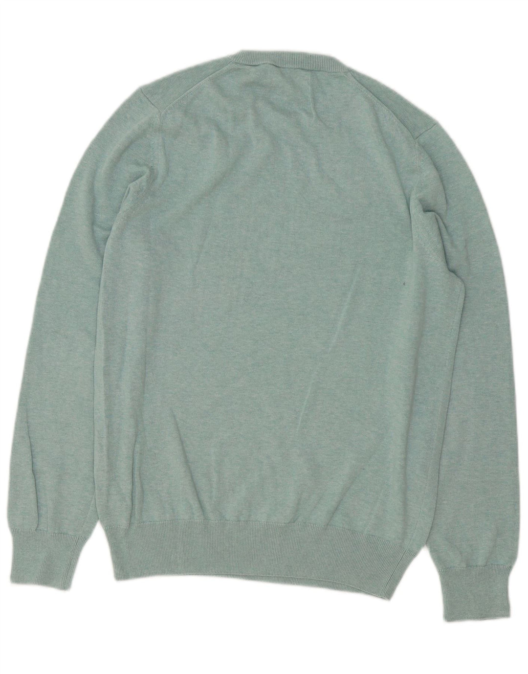 Marks & Spencer Jersey de cuello redondo para hombre de algodón azul medio