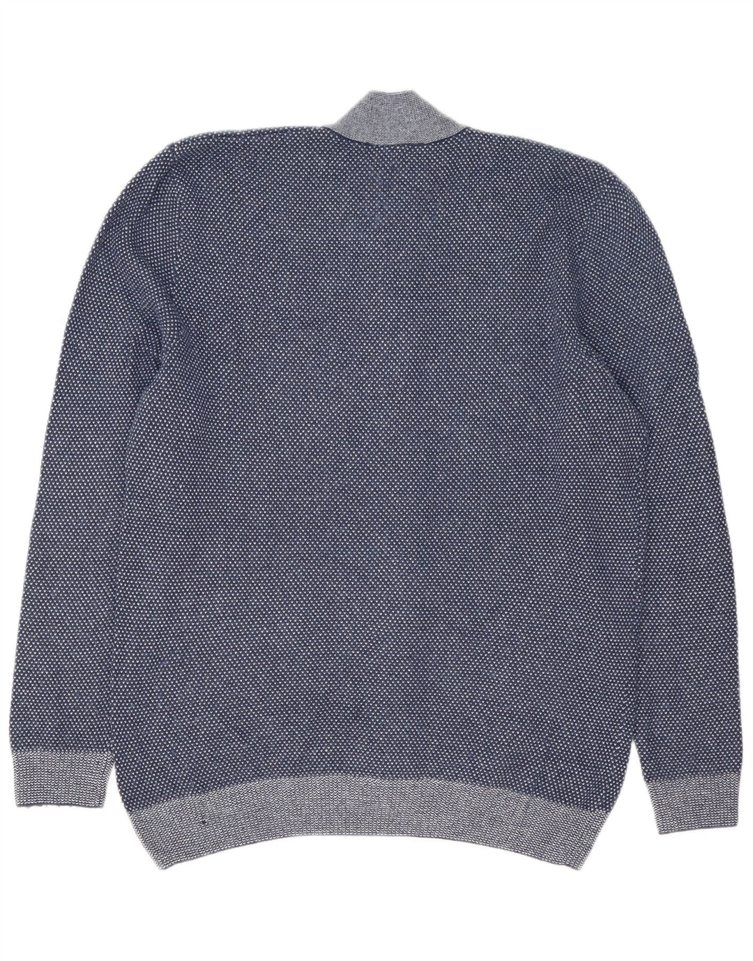 Lacoste Cárdigan para hombre talla 5 grande azul marino moteado
