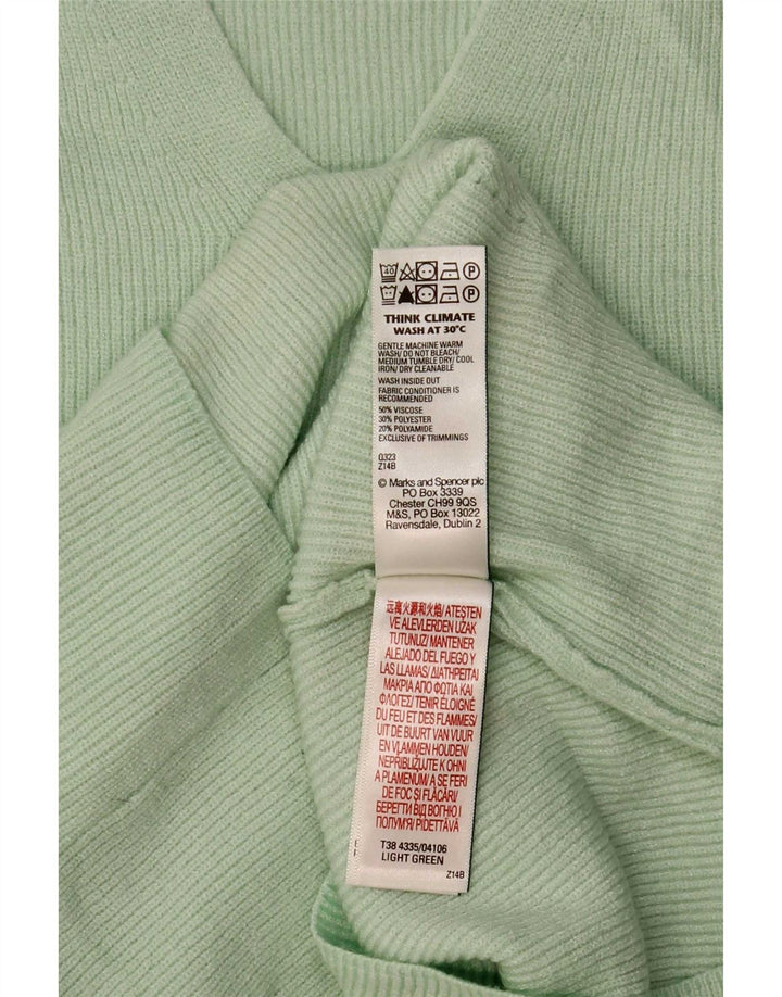 Marks & Spencer Blusa para mujer Top UK 42 Viscosa verde medio