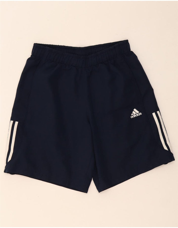 ADIDAS Hombres Climalite Sport Shorts Medio Azul Marino Poliéster