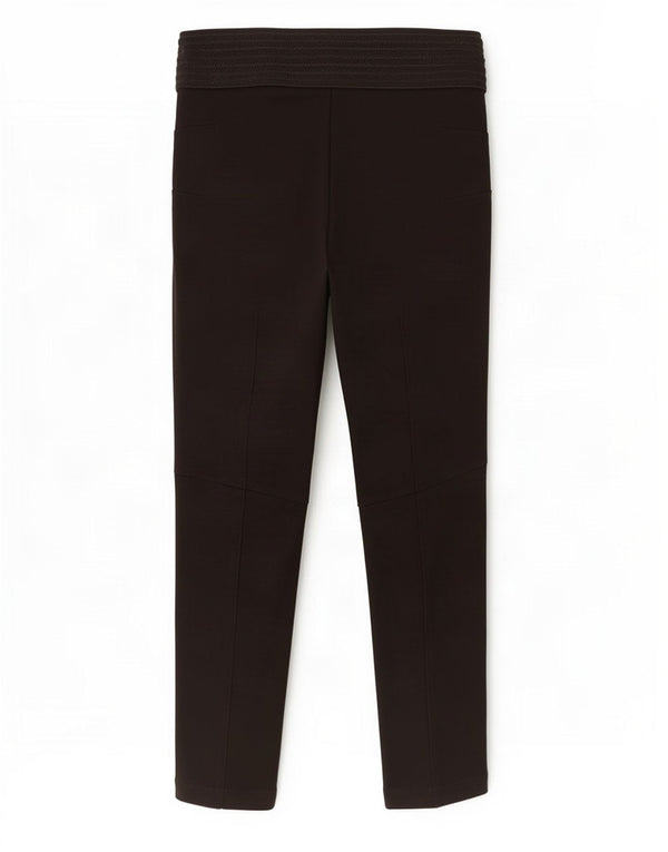 Zara Mujer Pantalón Casual Pitillo Mediano W28 L28 Viscosa Negro
