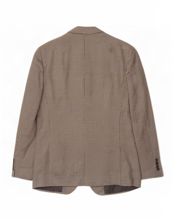 Polo Ralph Lauren Chaqueta tipo blazer de 3 botones para hombre Reino Unido 40 Pata de gallo azul medio