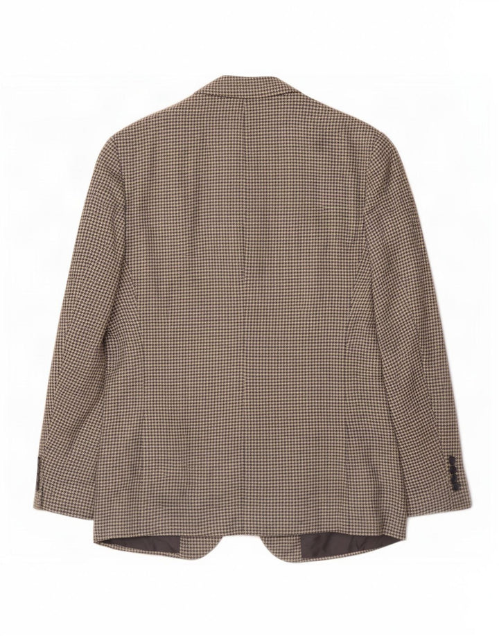 Polo Ralph Lauren Chaqueta tipo blazer de 3 botones para hombre Reino Unido 40 Pata de gallo azul medio