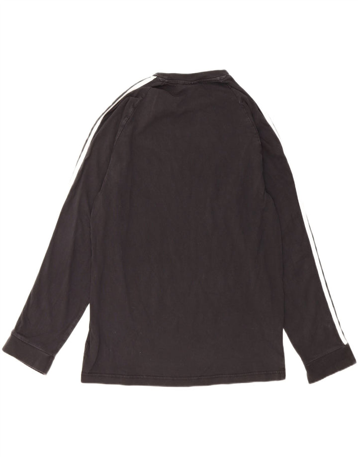 Adidas Hombre Top Manga Larga Grande Algodón Negro