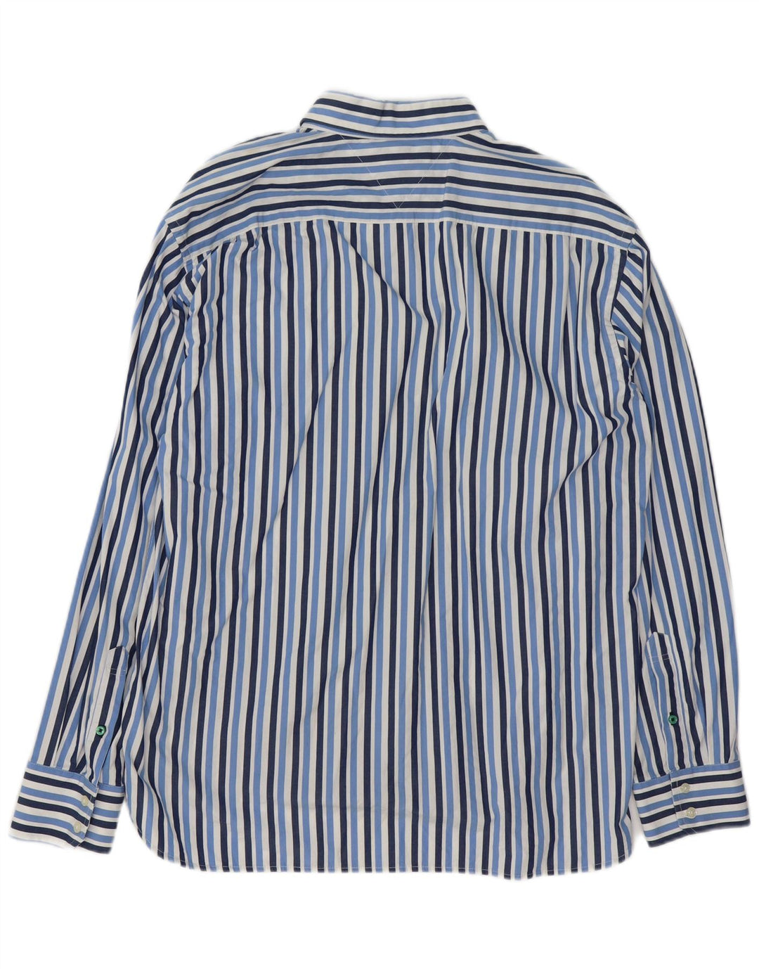 TOMMY HILFIGER Camisa Hombre XL Algodón Rayas Azul