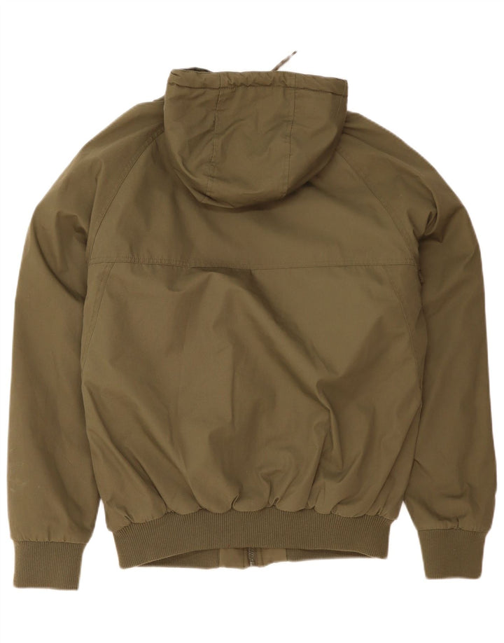 Volcom Chaqueta bomber con capucha para hombre UK 38 Poliéster caqui mediano