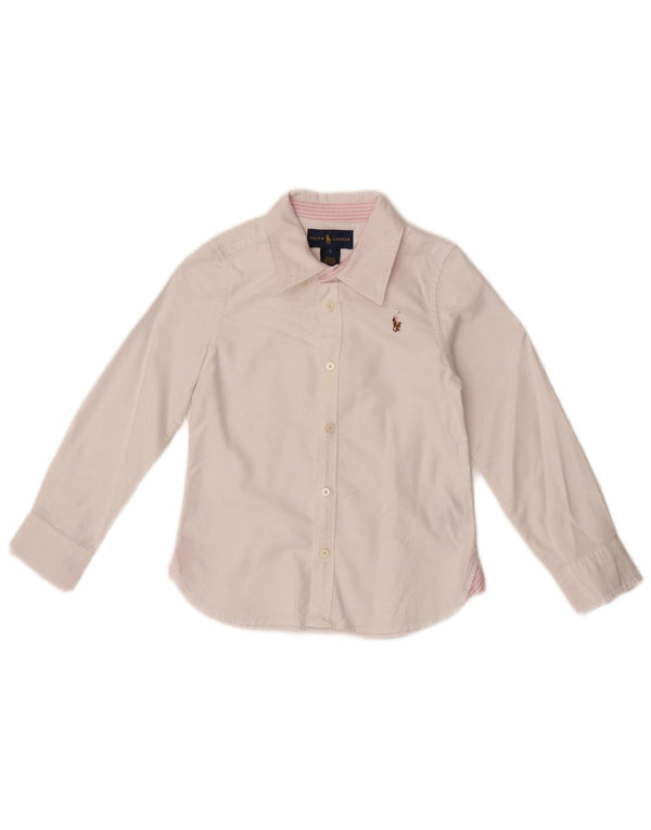 RALPH LAUREN Camisa Niña 4-5 Años Rosa Algodón