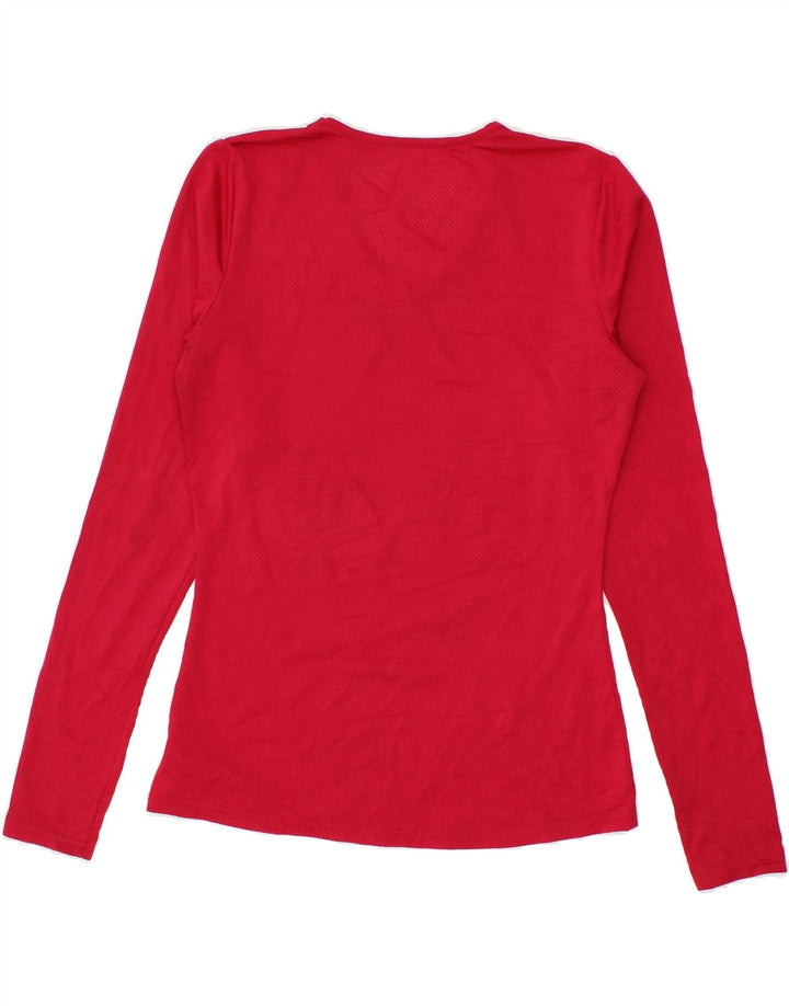 FILA Womens Top Long Sleeve UK 10 Small Red Polyester Vintage Fila and Second-Hand Fila from Messina Hembry 