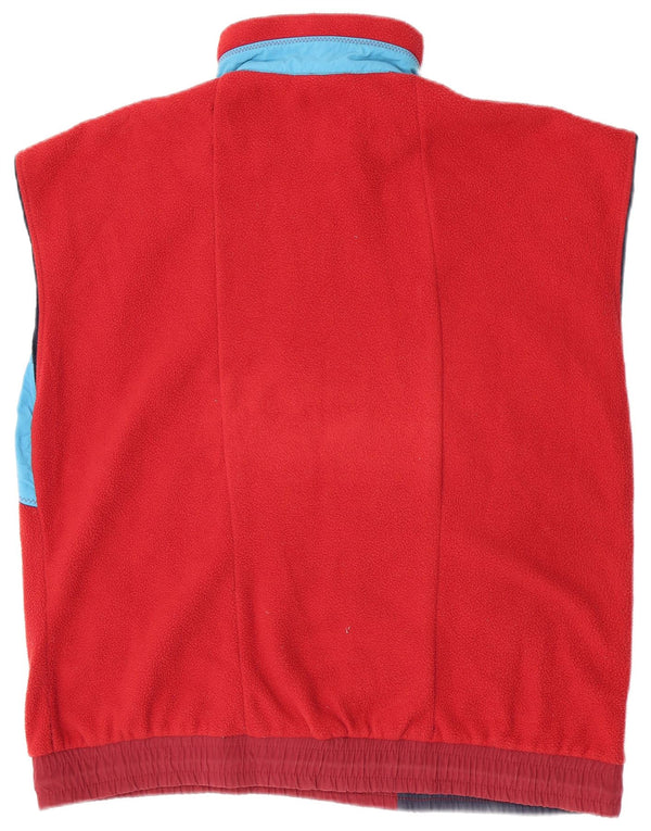 AUSTRALIAN L'ALPINA Chaleco de forro polar holgado para hombre IT 50 Medium Borgoña
