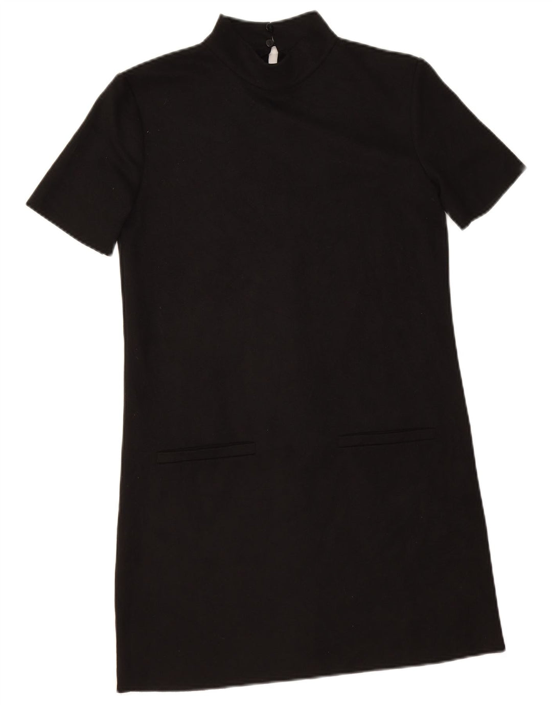 Zara Mujer Vestido Recto UK 6 XS Negro
