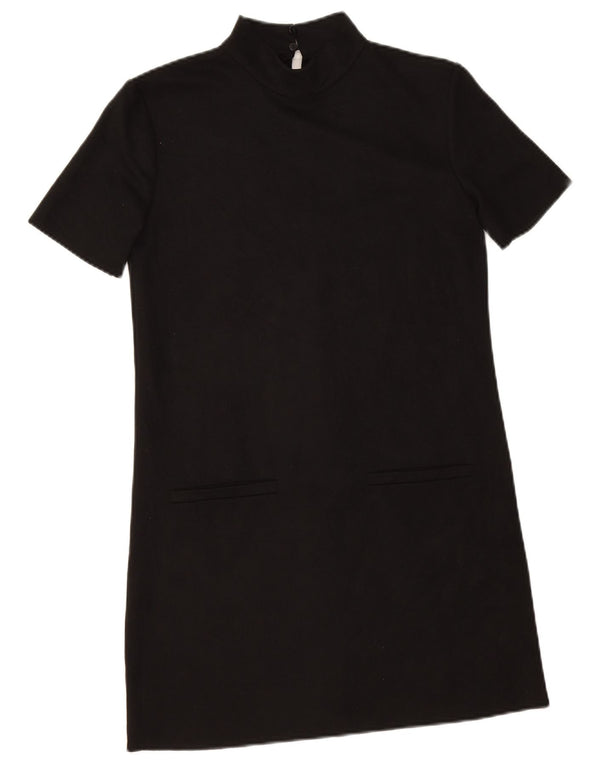 Zara Mujer Vestido Recto UK 6 XS Negro