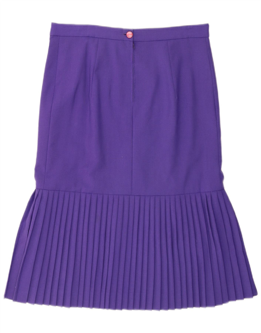 Falda Plisada Vintage Mujer W30 Medio Púrpura