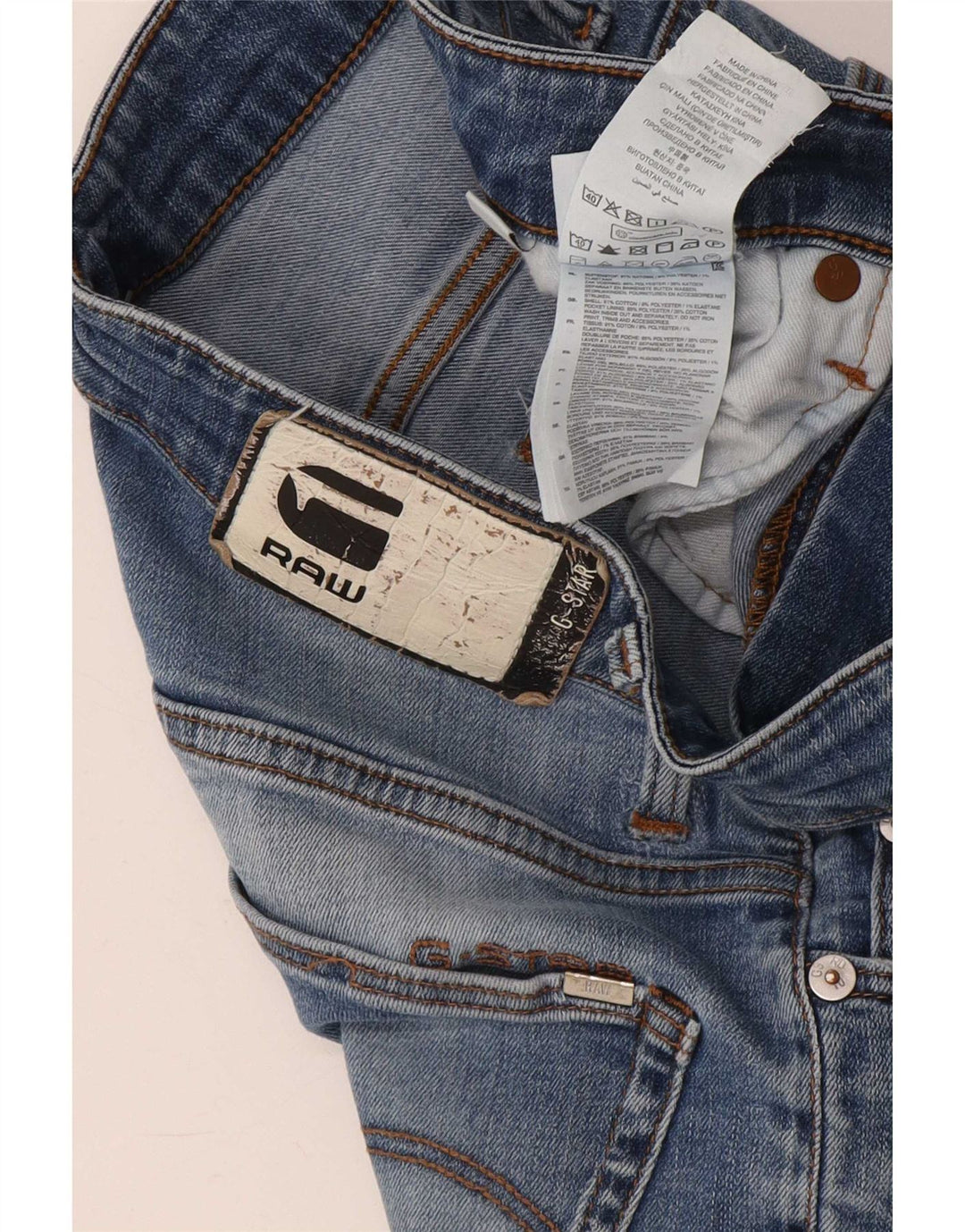 Vaqueros pitillo para hombre G-Star W29 L30 Poliéster azul