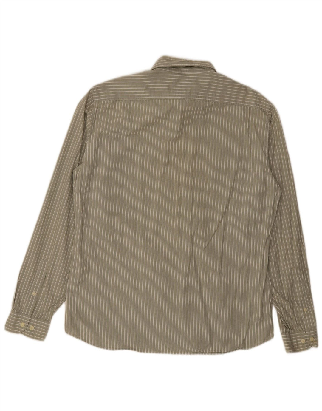 Camisa Marks & Spencer para hombre de algodón a rayas caqui grande