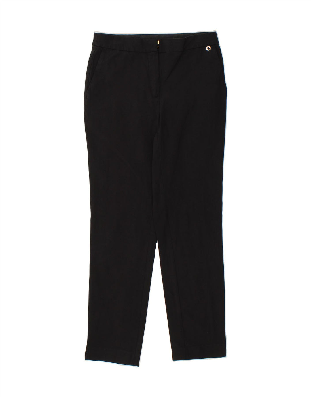 MASSIMO DUTTI Womens Straight Casual Trousers W26 L27 Black Vintage Massimo Dutti and Second-Hand Massimo Dutti from Messina Hembry 