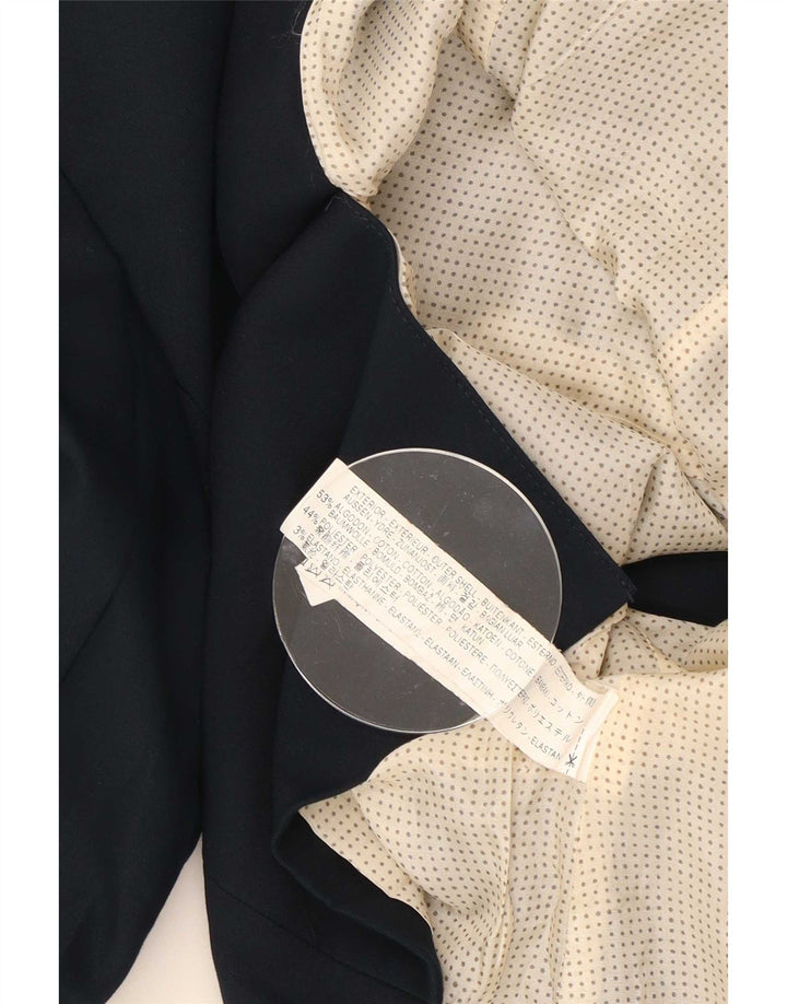 Zara - Chaqueta tipo blazer con 1 botón para mujer, Reino Unido 40, algodón azul marino mediano
