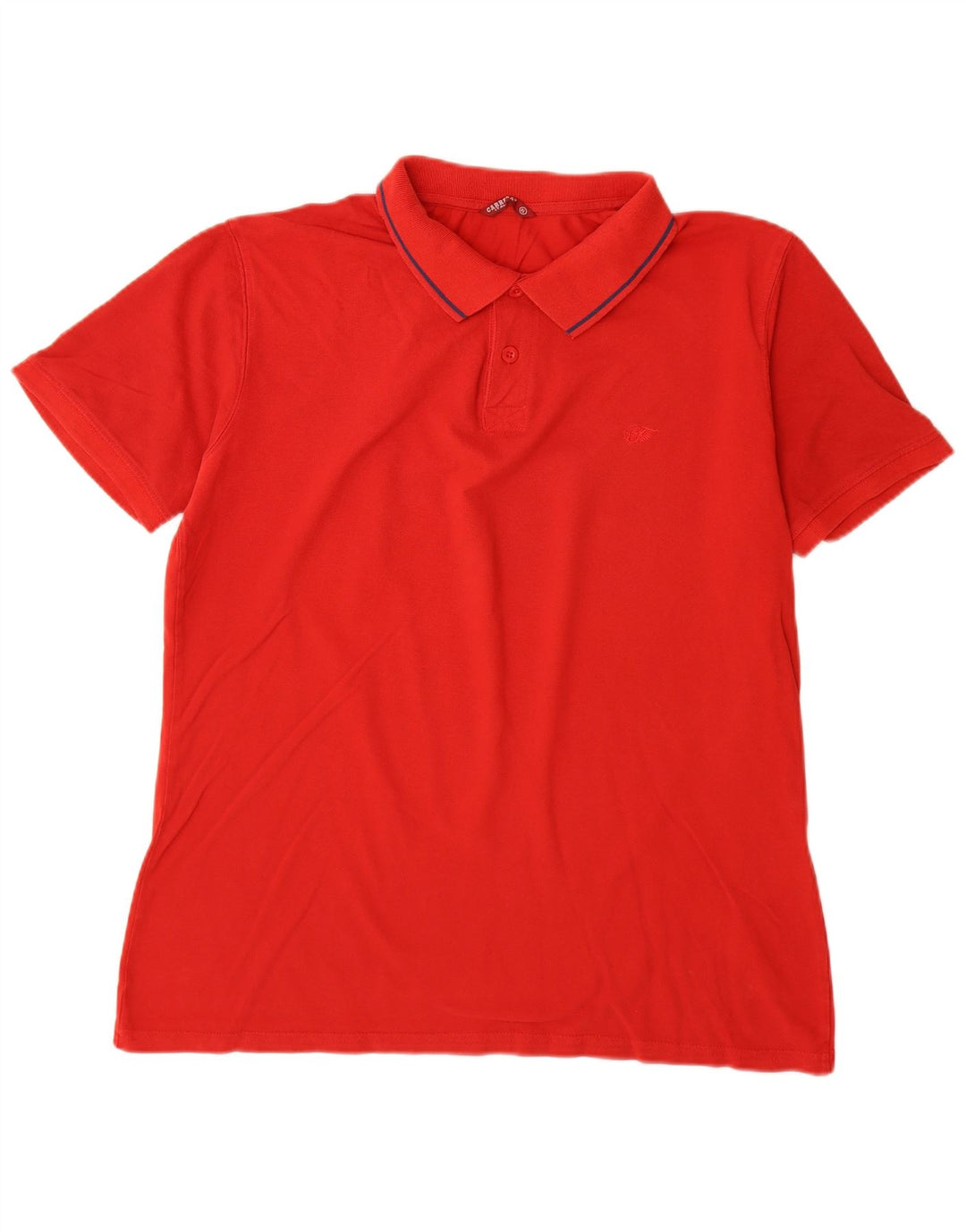 Polo Carrera Hombre XL Algodón Rojo