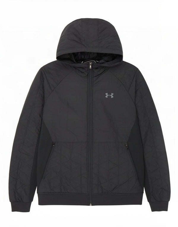 Under Armour Chaqueta acolchada con capucha para hombre Reino Unido 40 Grande Poliéster azul marino