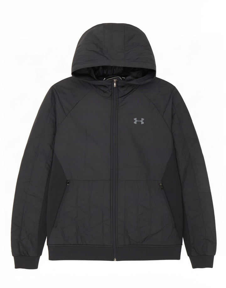 Under Armour Chaqueta acolchada con capucha para hombre Reino Unido 40 Grande Poliéster azul marino