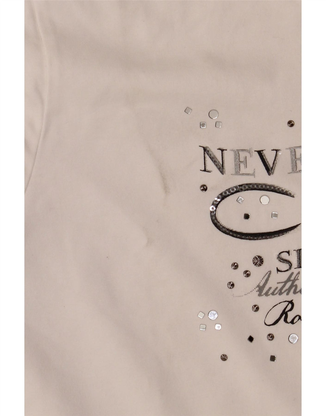 CHAMPION Chaqueta superior de chándal con gráfico de ajuste fácil para mujer UK 40 Grande Blanco