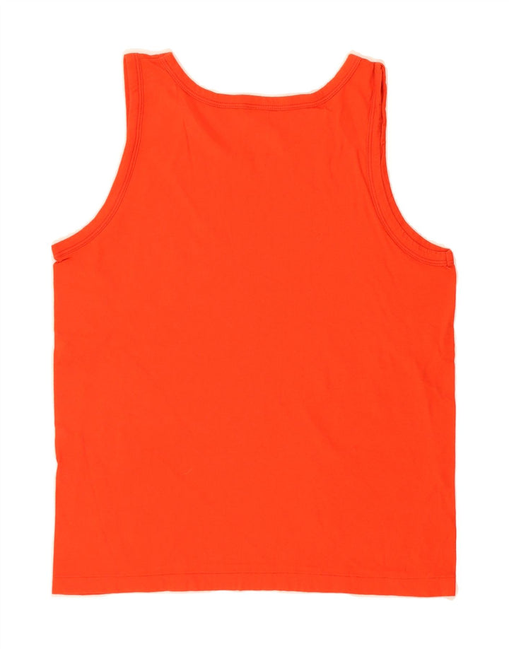 CHAMPION Womens Vest Top UK 14 Large Red Cotton Vintage Champion and Second-Hand Champion from Messina Hembry 