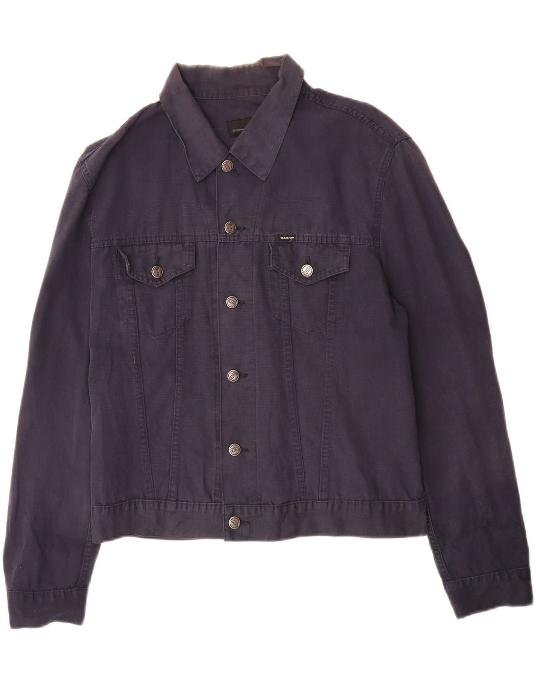 Gas Mens Bomber Jacket UK 40 Grande Azul Marino Algodón