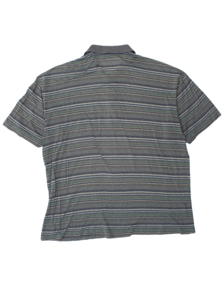 Polo Ginalebole Hombre XL Rayas Azules
