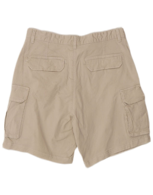 Zara Mens Cargo Shorts EU 40 Medium W31 Algodón Beige